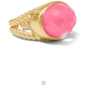 Julie Vos Peony Pink ~ Gold and Pink Gemstone Ring, New